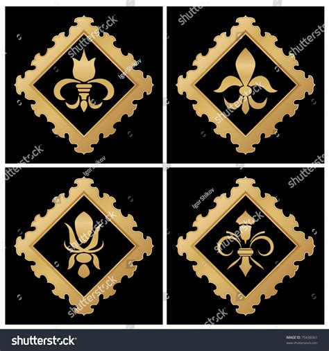 gold royal symbols stock vector illustration  shutterstock