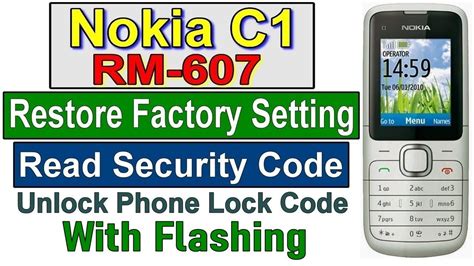 nokia   security code unlock reset nokia   security code nokia  rm  flash