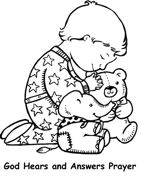 lord  prayer coloring pages  children