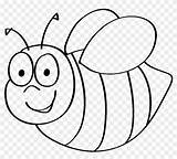 Bee Bumble Coloring Template Printable Pages Clip Clipart Transparent sketch template