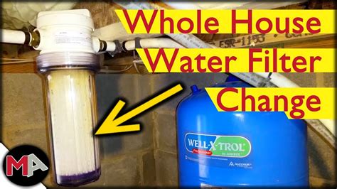 changing   house water system filter youtube