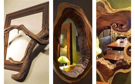 elegant rustic wooden mirror frames   relax