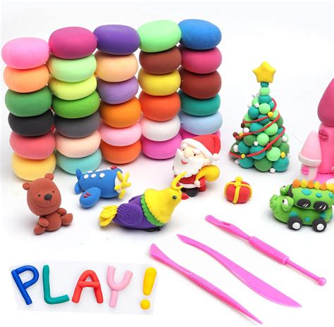 toys and hobbies 24 color ultra light clay 1000g soft clay diy toy