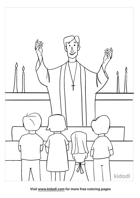 catholic mass coloring page coloring page printables kidadl