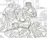 Friday Coloring Pages Good Pontius Pilate Crowd Asks Printable sketch template
