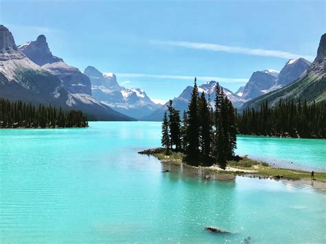 canoed km yesterday  maligne lake  jasper alberta