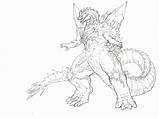 Godzilla Coloring Pages Mechagodzilla Baby Space Online Printable Color Getdrawings Cool Getcolorings Minecraft Popular Print Drawing Ages Library Clipart Coloringhome sketch template