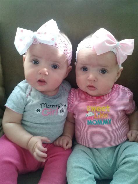 identical twins   twin baby girls twin babies toddler girl cute