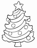 Christmas Coloring Pages Printable Tree Preschoolers Sheets Easy Kids Color Cartoon Crafts Visit Choose Board Winter sketch template