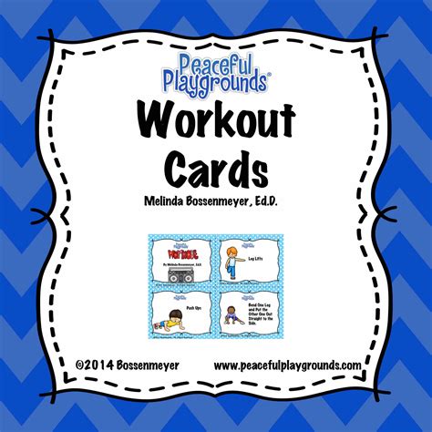 workout exercise cards