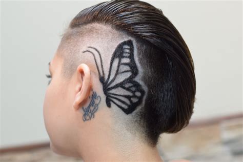 butterfly hair design shaved hair designs undercut hair designs