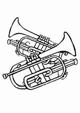 Coloring Trumpets sketch template