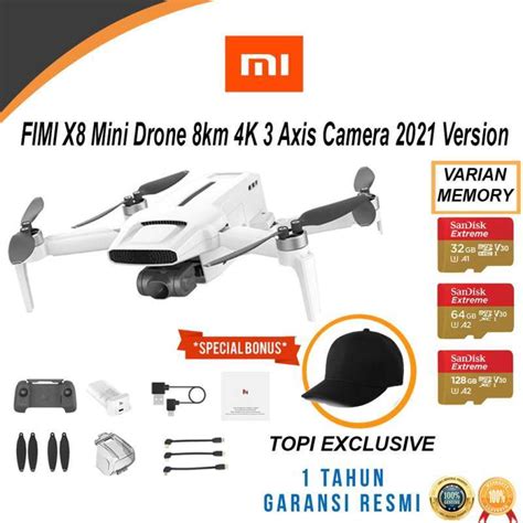 jual pre order drone fimi  mini km   axis gimbal camera  version   mini paket