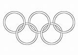 Olimpiadi Olympische Olimpici Cerchi sketch template