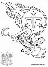 Coloring Pages Titans Nfl Tennessee Spongebob Patrick Football Print Browser Window sketch template