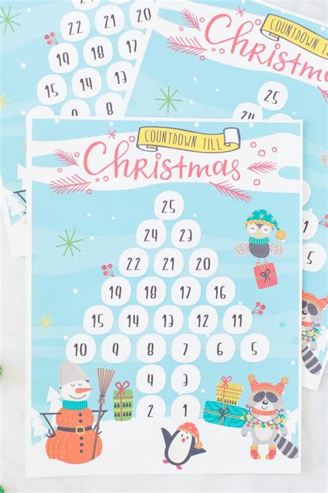 printable countdown  christmas calendar     momma
