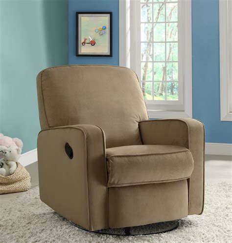 small rocker recliner swivel chair elran living room swivel glider rocker recliner