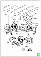 Coloring Powerpuff Girls Dinokids Pages Close Print sketch template