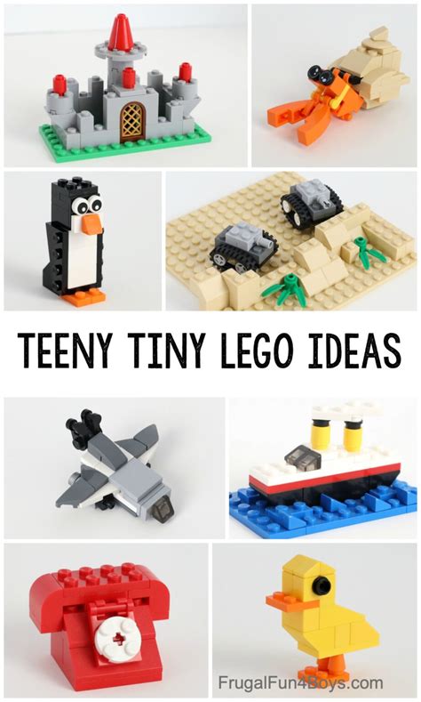 teeny tiny mini lego projects frugal fun  boys  girls