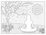 Meditation Meditatie sketch template