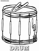 Drum Coloring Pages Print sketch template