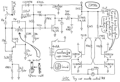 remote control circuit diagram  toy car  wiring diagram