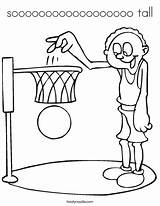 Coloring Tall Basketball Cursive Print Twistynoodle Favorites Login Add sketch template