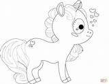 Unicorn Coloring Baby Cute Pages Unicorns Printable Kids Cartoon Print Color Clipart Getcolorings Popular Library sketch template