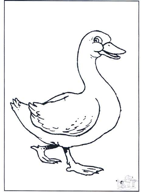 kleuter gans kleurplaat dieren