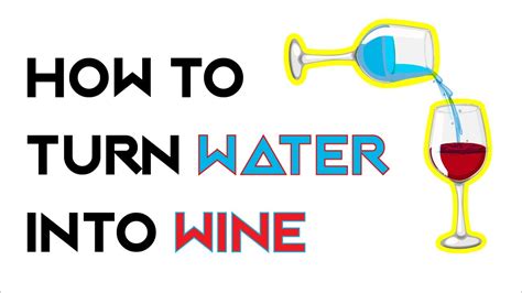 turn water  wine revealed dartofscience youtube