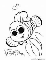 Nemo Coloring Fish Clown Pages Finding Ocean Crafts Dory Color Happy Printable Baby Drawing Outline Cute Getdrawings Print Kids Book sketch template