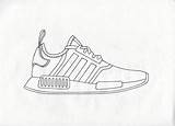 Drawing Nmd Adidas Shoes Sketch Coloring Pages Template Shoe Drawings Paintingvalley Detailed sketch template
