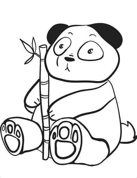 panda coloring pages coloringbay