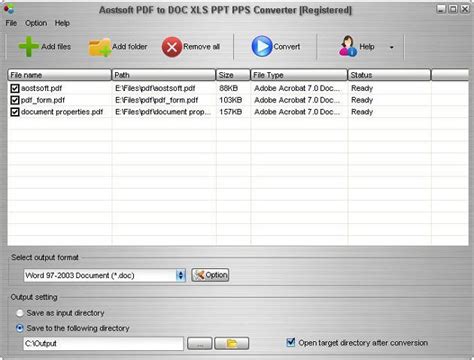 aostsoft pdf to doc xls ppt pps converter convert pdf to doc convert