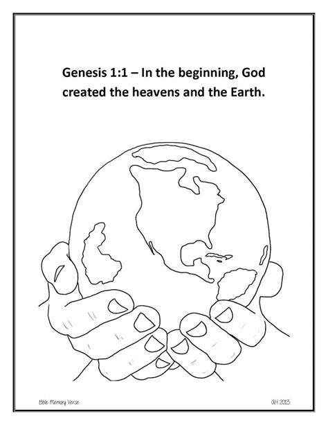 beginning god created coloring pages