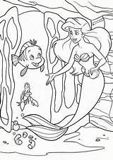Coloring Ariel Pages Disney Mermaid Little Sebastian Flounder Book Inviting Friends Princess Walt Printable Choose Board Cartoon Characters Books sketch template