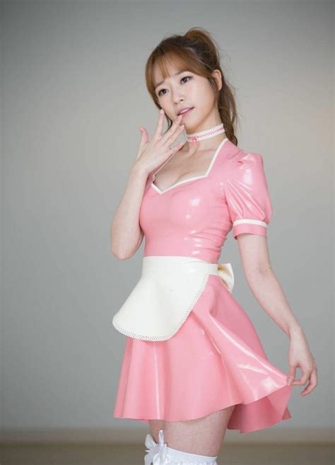 Pink Latex Asian Maid Dragonzombie