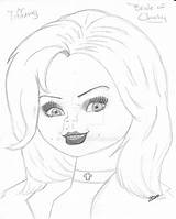 Chucky Bride Tiffany Drawing Coloring Pages Doll Drawings Sketch Deviantart Template Getdrawings sketch template