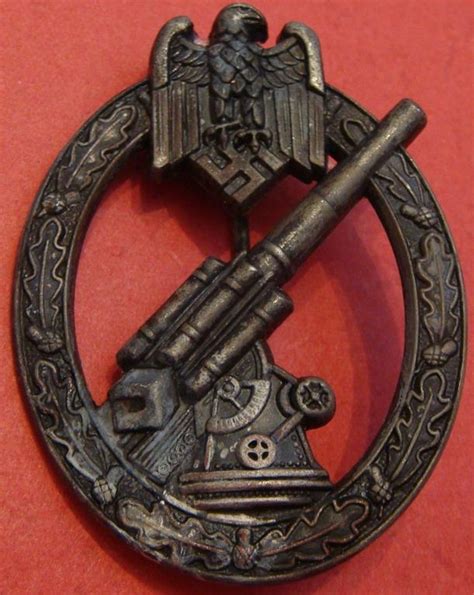 ww2 german nazi army flak badge medal award by wilhelm hobacher wien