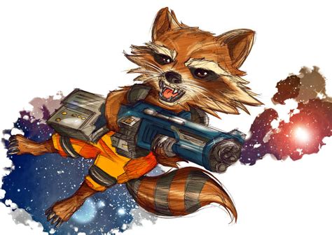 Guardians Of The Galaxy Rocket By Oronoda On Deviantart