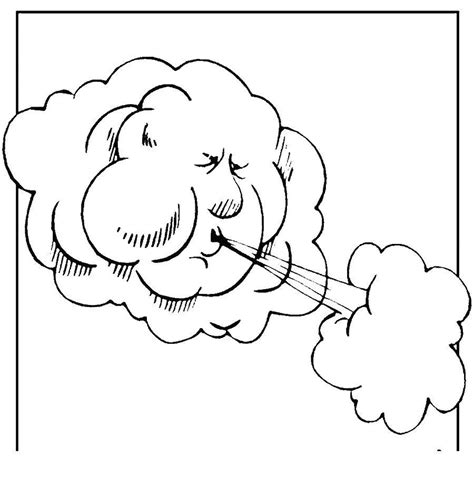 wind blowing coloring page  preschoolers wind blowing coloring