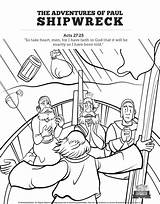 Shipwreck Acts Shipwrecked Sharefaith Colouring Vbs Options sketch template