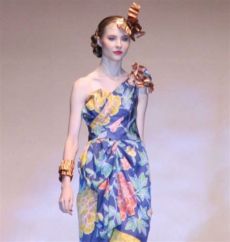 flowery batik dress