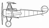 Fokker Triplane Dr Side sketch template