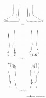 Feet Anime Drawing Draw Views Foot Manga Outline Sketch Animeoutline Different Drawings Sketches Paintingvalley Poses 2d Faces Cartoon sketch template