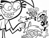 Coloring Fairly Odd Parents Draw Button Through Print Grab Well Easy sketch template