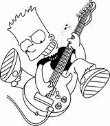 Coloring Pages Simpsons Bart Simpson Colouring Drawings Azcoloring Sketches Cartoon sketch template