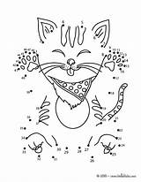Dot Cat Dots Connect Coloring Game Funny Kids Pages Printable Games Cats Hellokids Pets Printables Point Print Animal Do Activities sketch template