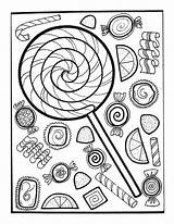 Candy Coloring Pages Doodle Kids Christmas Sheets Drawing Let Discover Preschool sketch template