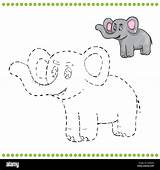 Connect Elefant Verbinden Malvorlagen Punkte sketch template